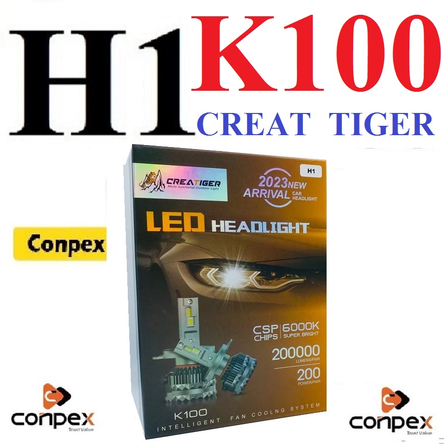 alt=هدلایت کانپکس CreatTiger مدل K100 پایه H1