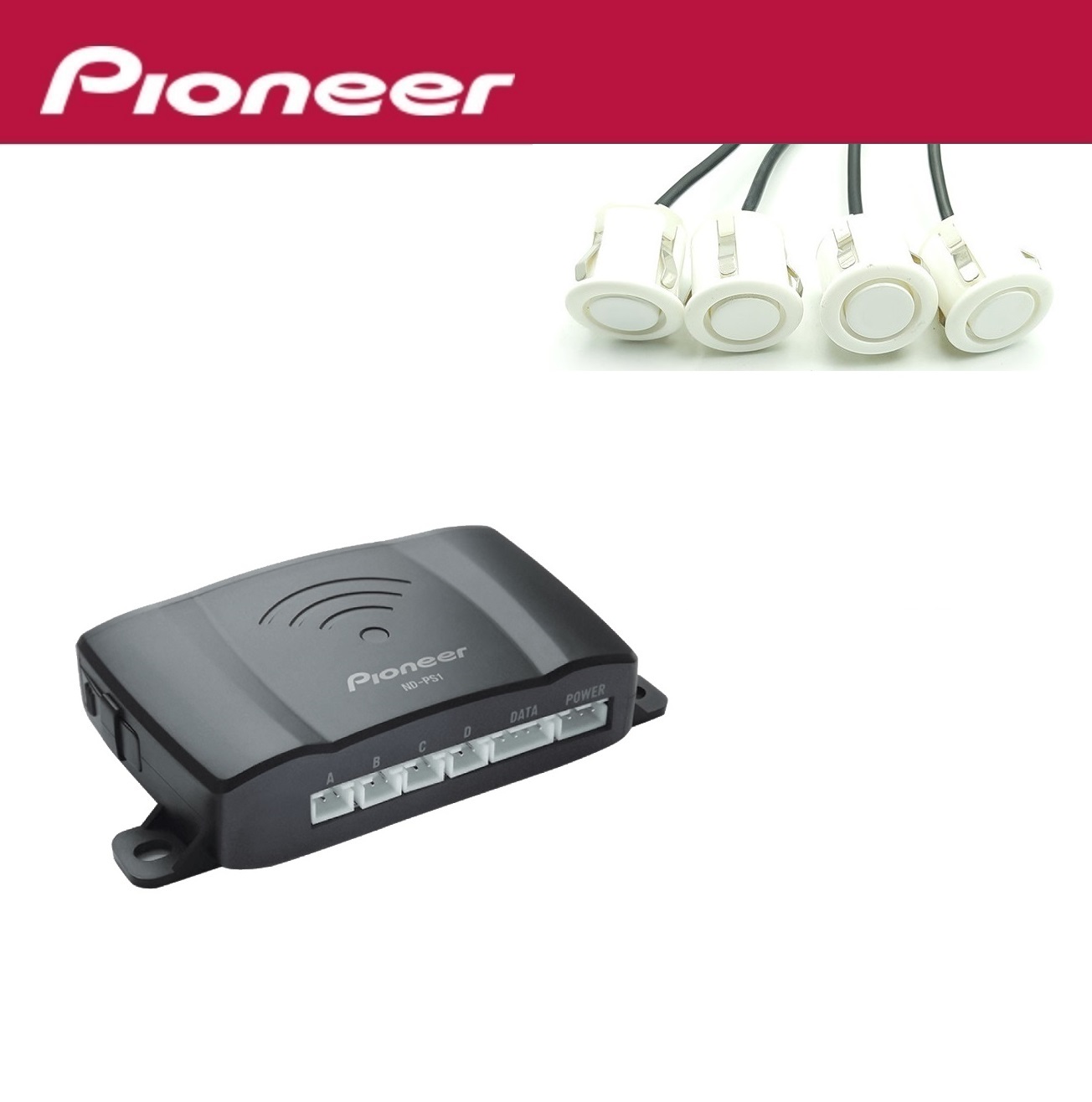 alt=سنسور دنده عقب Pioneer پایونیر سفید