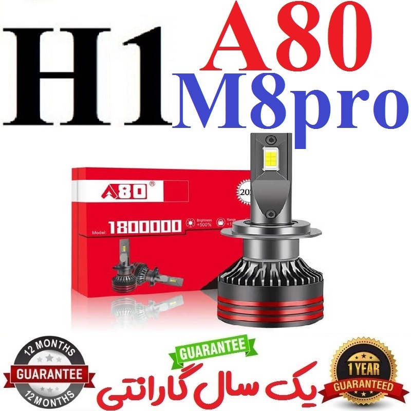 alt=هدلایت A80 مدل M8Pro رنگ سفید