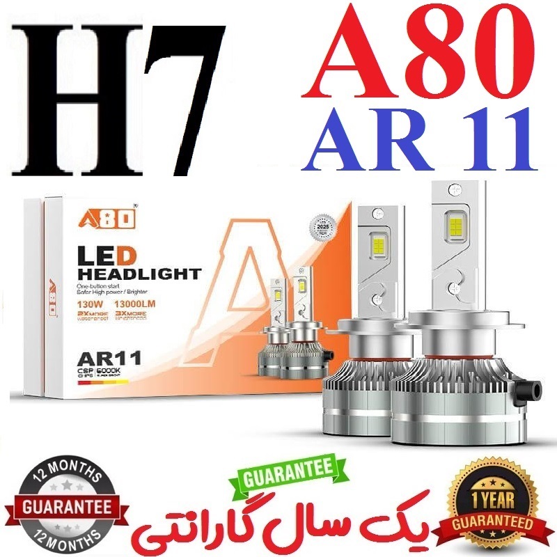 alt=هدلایت A80 مدل AR11 نور سفید