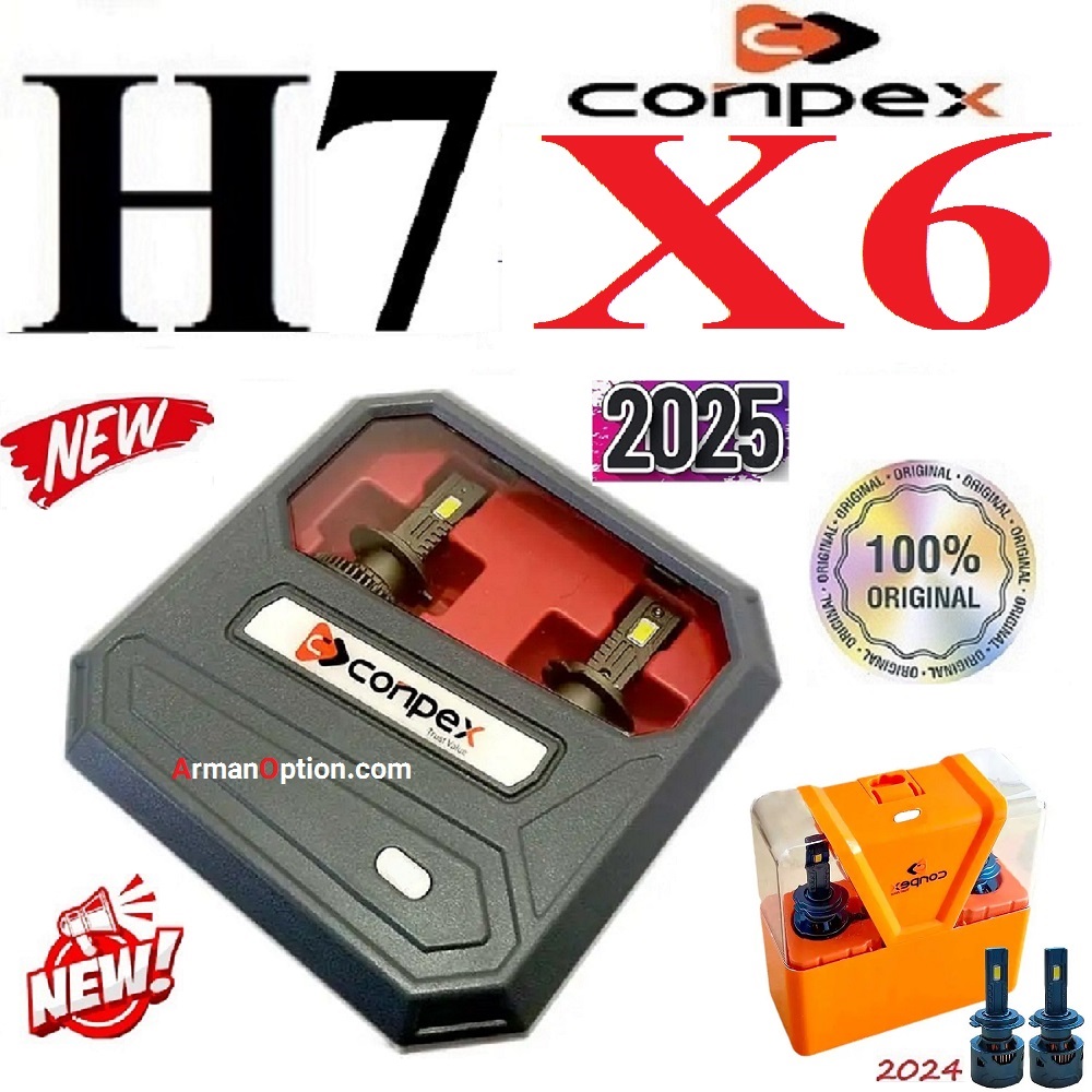 alt=هدلایت کانپکس مدل X6 با شدت نور ۱۵۰۰۰ لومن